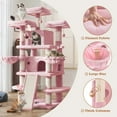 Amolife 68 Inch Cat Tower MultiLevel / XLarge Cat Tree King with