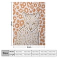 thumbnail image 4 of ARISTURING  | Leopard Throw Blanket , Premium Lightweight Cozy Warm Plush Bedspread for Couch Sofa and Bed Brown, Throw, 4 of 6