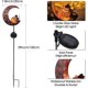 thumbnail image 5 of Lámpara solar para exteriores, 100 cm, lámpara de luna de metal solar, luz LED de bola de cristal para jardín, luz de camino impermeable con hadas, decoración de jardín al aire libre, 5 of 5