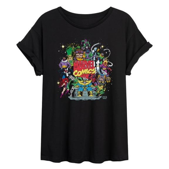 Marvel - Marvel Villian Collage Women's Relaxed Fit T-Shirt