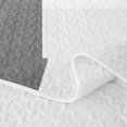 thumbnail image 5 of Castle Fairy Minimalism Rectangular Block Twin Quilt Set 2 Pieces,Mid Century Solid Panel Twin Coverlet Set,Red Gray Black,1 Bedspread and 1 Pillowcase, 5 of 7