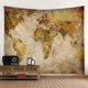 thumbnail image 1 of Tapiz de impresión de mapa del mundo súper grande HD, suave y fácil de cuidar para decoración de pared, tela colgante, 1 of 4
