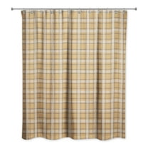 Creative Products Orange Multi Plaid 71x74 Shower Curtain