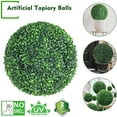 thumbnail image 3 of Dream Lifestyle Artificial Boxwood Balls Topiary-UV Protected 4 Layers Faux Plants Decorative Balls for Indoor,Outdoor,Garden,Wedding,Balcony,Backyard and Home Decor,Dark Green 1PC, 3 of 8