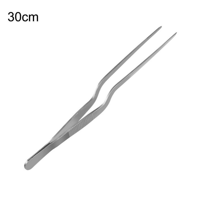 BK6H Kitchen Tool Chef Serving Presentation BBQ Clip Stainless Steel  Barbecue Tongs Food Tweezer