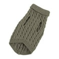 thumbnail image 2 of Dog Sweater Clothes Dog Sweaters for Small Dogs Girl Boy Teacup Dog Yorkie Turtleneck Knitted Sweater Pet Clothes Fall Dog Clothes L, Dark Gray, 2 of 9