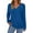 Royal Blue, variant on Fall Fashion Long Sleeve Shirts for Women Ribbed Knit V Neck Dressy Casual Lightweight Sweaters Tunic Tops