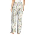 thumbnail image 3 of Goofa Flower Rabbit Printed Soft Pajama Pants for Women, Wide Leg Comfy Casual Lounge Yoga Pants-Large, 3 of 9
