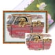 thumbnail image 1 of Hilo Algodón Bordado Punto Cruz Familiar Golden Retriever Con 14CT 41x31cm, 1 of 9