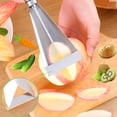 thumbnail image 4 of ShenMo 1 Piece Fruit Cutting Knife, Cutting Tool, Triangular Carving Tool, Multifunctional Stainless Steel Home and Creative Kitchen Fruit and Vegetable Carving, 4 of 5