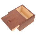 thumbnail image 2 of Small Decorative Wood Box With Slide Top Lid For Home Decor Product Packaging Retro Style 1Pcs, 2 of 4