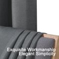 thumbnail image 4 of SHILIU-Window Curtains for Living Room, Linen Fabric Window Drapes, Light Filtering Semi Sheer Curtains, 56 x 90 Inch, Charcoal, 4 of 4