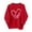 Red3, variant on Annhoo Boys Girls Valentines Tops Long Sleeve Round Neck Print Graphic Fashion Shirts Casual Comfortable Clothes