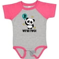 thumbnail image 3 of Inktastic Twins 2nd Birthday Panda Boys or Girls Baby Bodysuit, 3 of 5