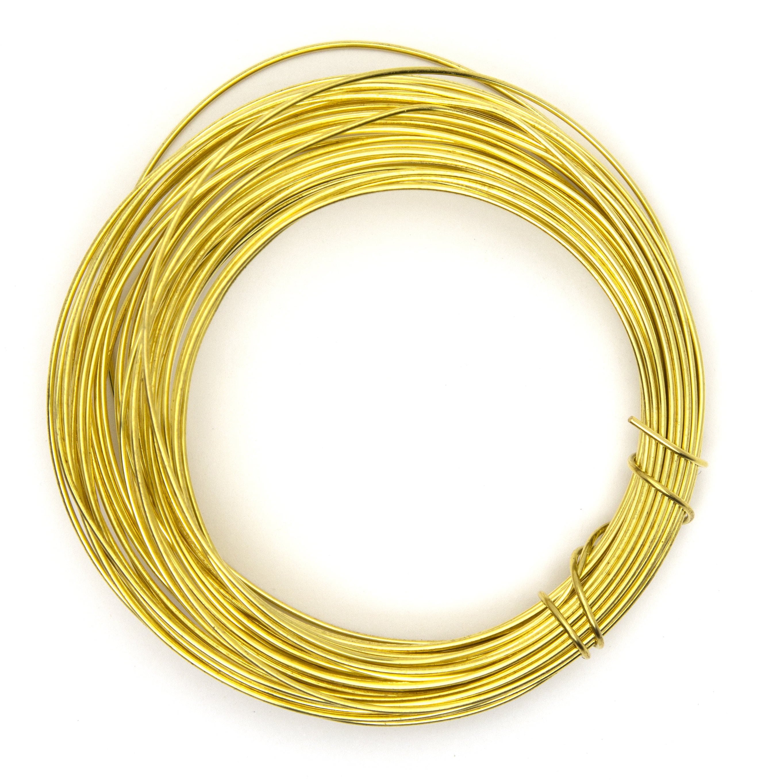 (3 pack) Cousin DIY Coated Copper Wire, Gold Finish, 20 Ga, 24 ft Roll
