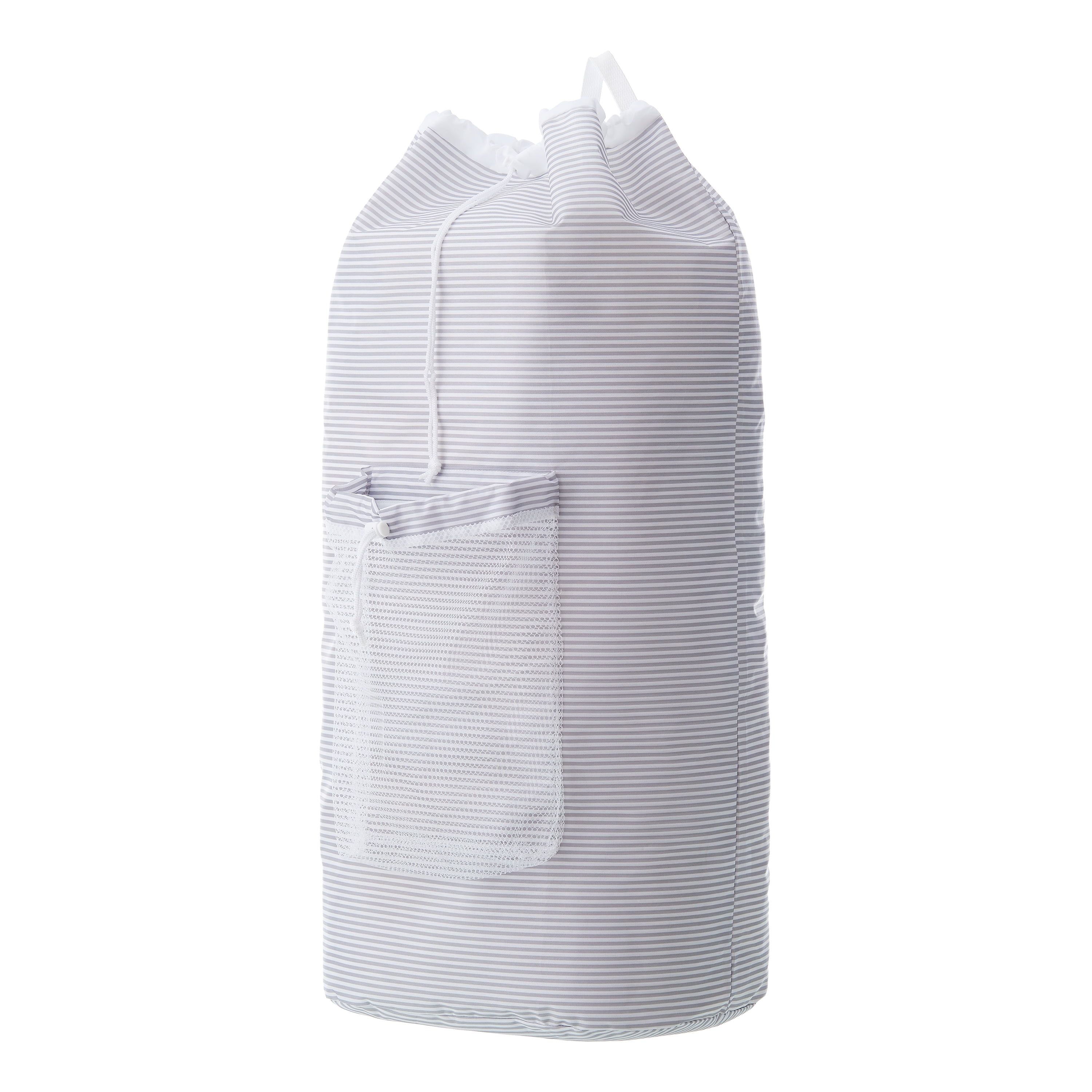 Mainstays White Polyester Mesh Laundry Bag with Drawstring Closure, 24 x  36