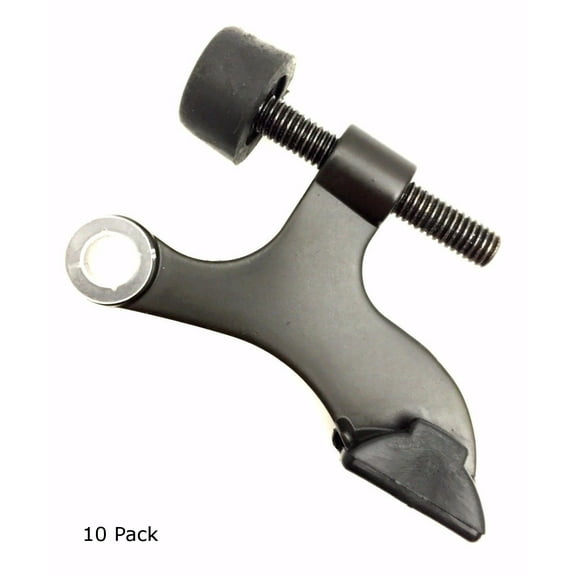 10 Pack Oil Rubbed Bronze Heavy Duty Hinge Door Stop with Nylon Bushing