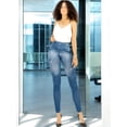 thumbnail image 4 of Pack de 2 Leggins Mujer Unitalla Mezclilla Faja Alta Estilo Pantalón Mezclilla Jegging Tiro Alto, Mallon licra Cómodos Elásticos, 4 of 4