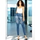 thumbnail image 4 of Pack de 2 Leggins Mujer Unitalla Mezclilla Faja Alta Estilo Pantalón Mezclilla Jegging Tiro Alto, Mallon licra Cómodos Elásticos, 4 of 4
