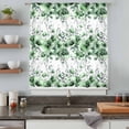 thumbnail image 4 of Green Floral Sheer Curtains 63 Inches Long, Vintage Farmhouse Garden Flower Leaves Light Filering Curtains, Breathable Simi Curtain Privacy Drapes for Living Room Bedroom Lightweight Window Treatment, 4 of 9