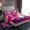 Fuchsia 02, variant on Feelyou Red Rose Flower Bed Sheets, Romantic Love Heart King Sheets, 4pcs