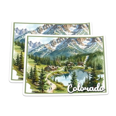 (2 Pack) Colorado State Shape Magnets - CO State Magnet - Choose from 50 States - 5" On Longest Side - Premium Magnet - for Cars, Refrigerators, Toolboxes - Made in USA - MAG1243