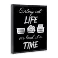 thumbnail image 4 of Sorting Out Life Laundry Black Framed Floater Canvas Wall Art, design by Marcus Prime, 4 of 10
