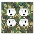 thumbnail image 1 of WIRESTER 2-Gang Duplex Outlet Wall Plate/Switch Plate Cover, Woodland Camouflage, 1 of 1
