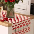 thumbnail image 4 of TUWABEII Regalos de San Valentín Bandera de mesa colorida del amor Decoración de mesa del restaurante del día de San Valentín Decoración del ambiente del aniversario, 4 of 7