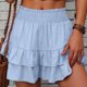 thumbnail image 1 of WILLBEST Pantalones Casuales de Mujer, Moda, Color Sólido, Pierna Ancha, Pantalones Cortos, Culottes Casuales para Uso Diario Mediana, 1 of 5
