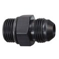 thumbnail image 3 of ICT Billet -6AN Flare a 8 Oring ORB Macho Bomba de Combustible Adaptador de Riel Ajuste Manguera Flare Plomería Aceite Rosca Recta Puerto Regulador Extremo Fluido Negro Anodizado F06AN08OR, 3 of 4