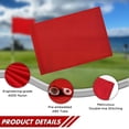 thumbnail image 2 of Bandera de Golf KINGTOP lisa roja 20x14 cm Nylon 420D para jardín, 2 of 8