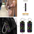 thumbnail image 6 of Yuyamidu Colorful Dog Paw Car Seat Cover 12 PCS Auto Front Back Seat Cover with Steering Wheel Cover Seat Belt Pads Cup Holder Wrist Key Chain Cute Lipstick Case Keychain, 6 of 6