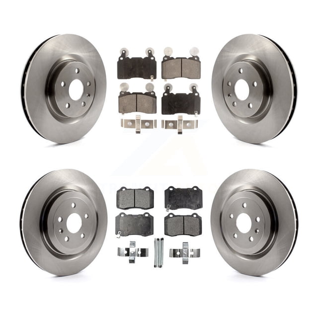 Transit Auto Front Rear Disc Brake Rotors and Ceramic Pads Kit for Car 2010-2015 Chevrolet Camaro SS K8T-100866