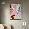 thumbnail image 5 of Flaming Abstract Retro Modern Abstract Canvas Wall Art by Art Remedy, Black Floater Frame, 30"x45", 5 of 7