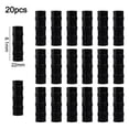 thumbnail image 1 of Film Clip Adapter Clamp Connectors Greenhouse Frame Black Smooth Finish, 1 of 4