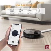 Geek Smart L8 Robot Vacuum Cleaner and Mop, LDS Navigation,Selective Room Cleaning,MAX 2700 PA Suction, Wi-Fi Connected APP