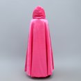 thumbnail image 6 of FRSASU Kids Clothing Kids Baby Girls Solid Outwear Warm Hooded Coat Princess Cloak Cape Hot Pink M(M), 6 of 9