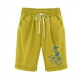 thumbnail image 1 of Top and Shorts Sets for Women, Womens Elastic Waist Printing Drawstring Shorts, 1 of 3