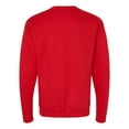 thumbnail image 2 of Hanes Mens Perfect Fleece Crewneck Sweatshirt, S, Athletic Red, 2 of 2