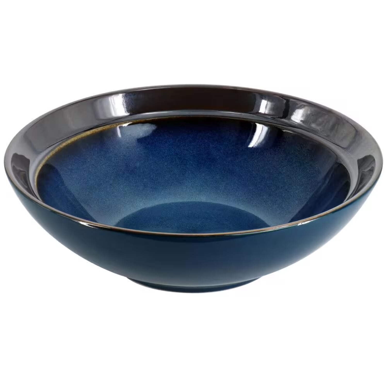 Gibson Elite 142747.16 Priya Reactive Glaze Sto are Dinnerware Set, Blue - 16 Piece