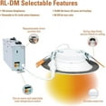 thumbnail image 4 of HALO RL 6 inch Canless Recessed Integrated LED Downlight, 600 Lumens, 5CCT 2700K, 3000K, 3500K, 4000K, 5000K with Dim to Warm, White, 4 of 9