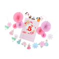 thumbnail image 1 of 1 A 8 Cumpleaños Papel De Cartel Fan Flower Flamingo Banner Kids Party Decoraciones 5 perfecl ventilador de papel conjunto de decoración de fiesta, 1 of 6