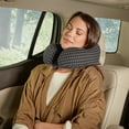 thumbnail image 2 of Home-Complete 1-lb 11-inch Memory Foam Travel Pillow with Washable Cover (Black), 2 of 9