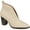 Beige, variant on COLLECTION Womens Black Textured V-Cutout Pull Tab Bellamy Block Heel Dress Booties 7