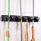 thumbnail image 5 of Wabjtam Soporte para secador de pelo, soporte multifuncional para escoba montado en la pared, estante para colgar con 5 ranuras y 6 ganchos para su cocina, garaje, lavandería, 5 of 5