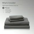 thumbnail image 5 of JELLYMONI 4 Pieces Cooling Full Sheets Set, Microfiber & Bamboo Sheet Set, Breathable & Wrinkle Free - 16" Deep Pockets Bedding Sheets & Pillowcases,Dark Grey, 5 of 7