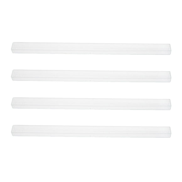 Shisuyan 4pcs Rack U-Shaped Acrylic Domino Trays Mini Mahjong Ruler Tile Pushers For Playing Mahjong Game Stable Support Travel Game Nights