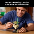 thumbnail image 6 of LEGO Star Wars: Attack of the Clones Yoda Bust with Lightsaber - Collectible Building Set for Adults, Ages 18+ - Star Wars Gift for Men & Women - Bedroom or Shelf Decor - 75438, 6 of 9