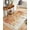 Burnt Orange, variant on Yellow Eucalyptus Leaves Kitchen Runner Rug 2'x4', Spring Floral Summer Botanical Washable Rug with Tassels, Non Slip Woven Cotton Bathroom Rugs Hallway Carpet for Foyer Bedroom Entry Back Door Decor